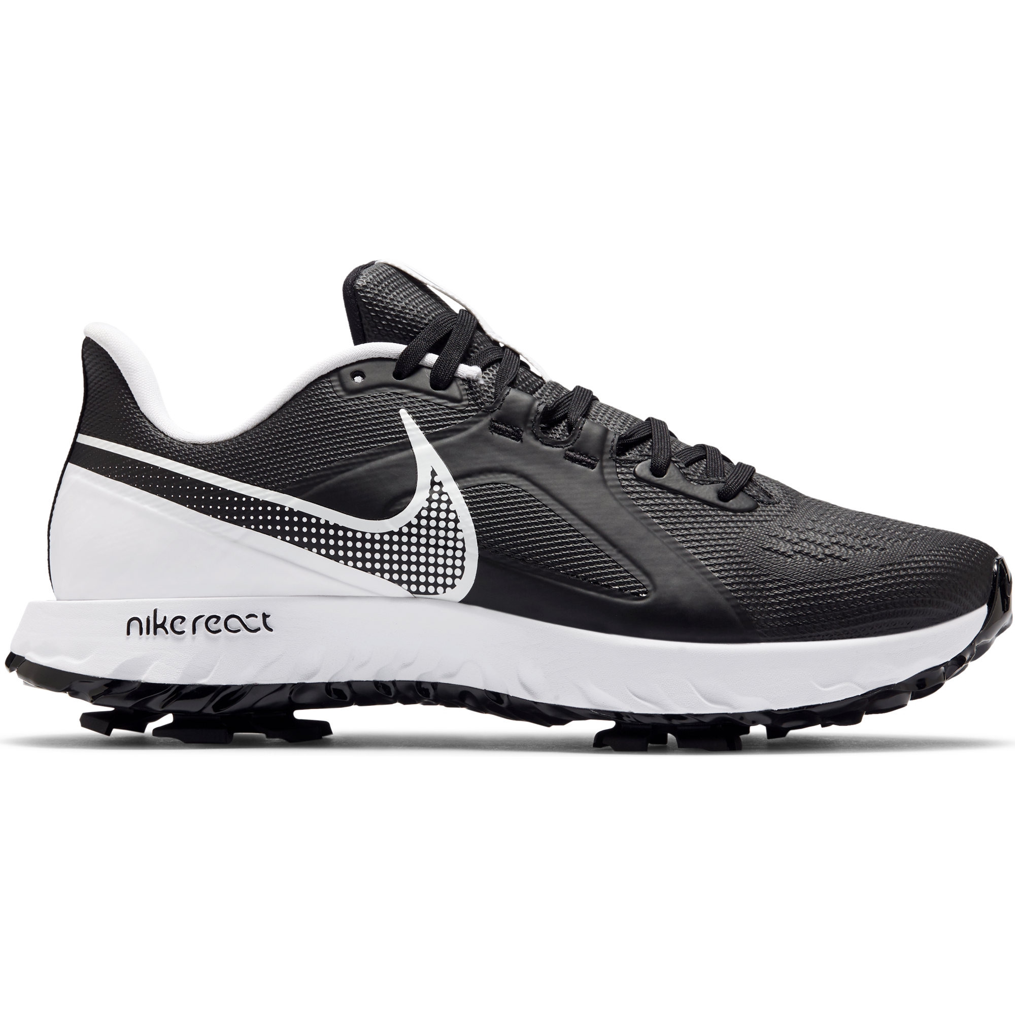 シューズ NIKE - NIKE React Infinity Pro Golf Shoes WIDE Men's React Infinity Pro Spiked Golf Shoe - Black/White | NIKE